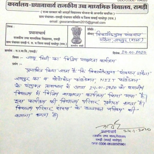 Ramdi Sawai Madhopur